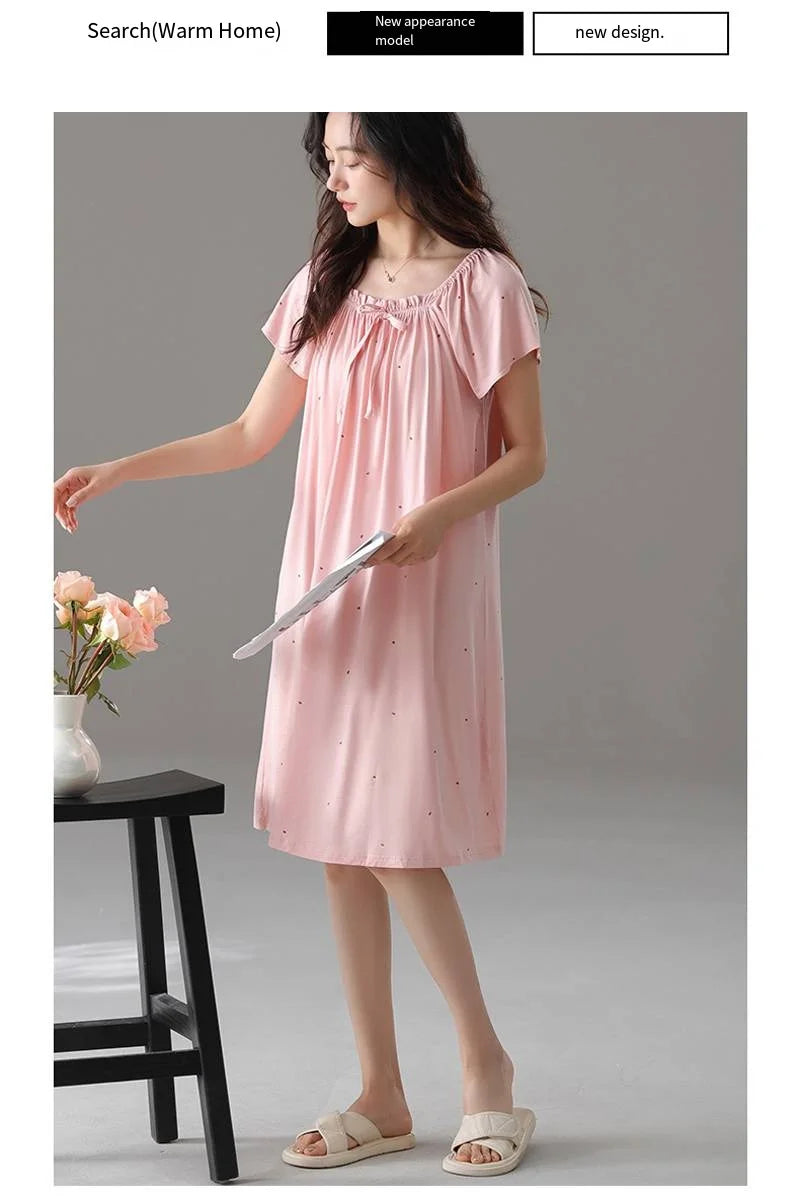 Summer Hot New Product Modal Fabric High-quality Fabric Nightgown Sleepwear That Can Be Worn As Women's Home Clothes