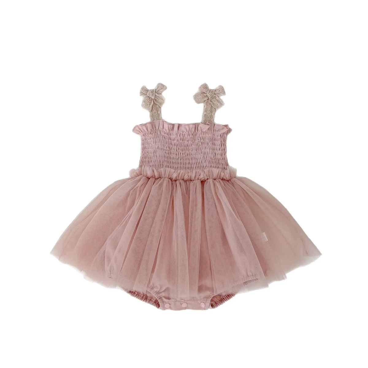 Baby Girl Summer New Bow Strap Bag Fart Clothes Baby Hundred Day Banquet One Year Old Princess Mesh Dress Gift Dress