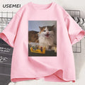 Forsaken Skin 007N7 Love Cat T Shirt Men Women'S Game Cosplay Tshirt Funny Graphic Tees Cotton Short Sleeve Round Neck T-Shirt