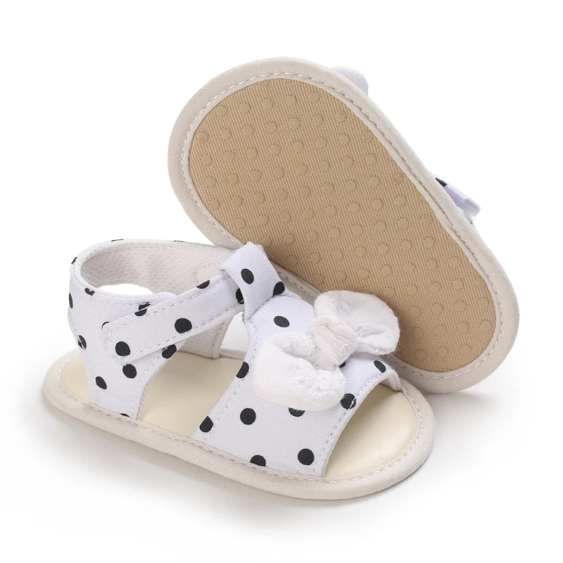 Baby Girl Summer Sandals 0-1 Year Cute Bow First Walker Soft Comfortable Newborn