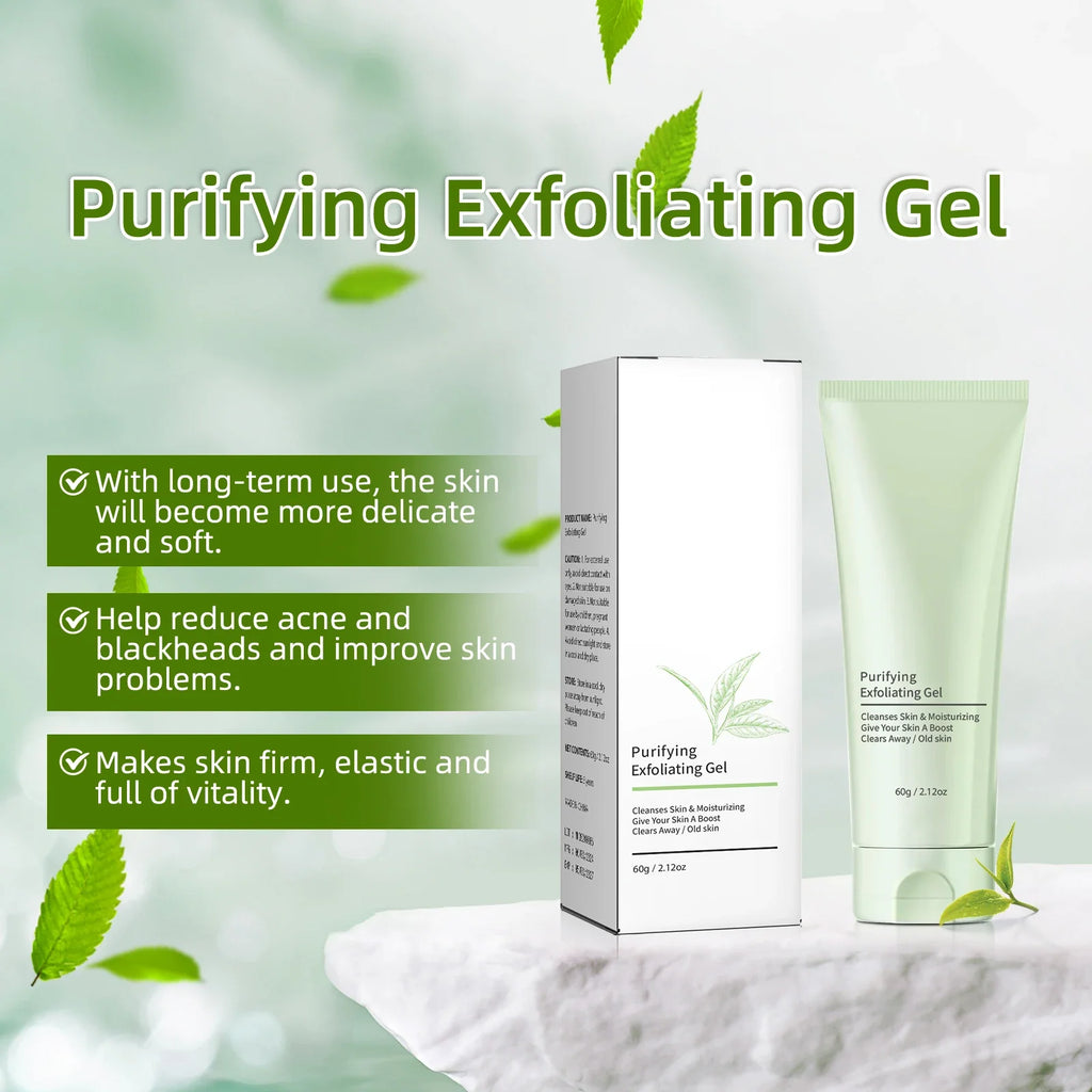 Facial Exfoliating Gel - Deep Cleansing & Blackhead Remover