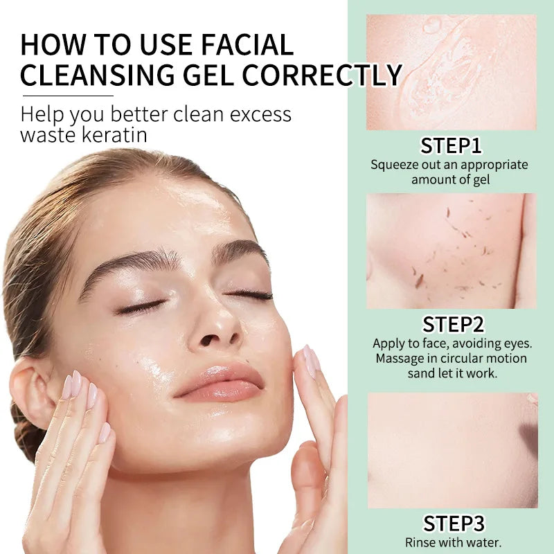 Herbal Exfoliating Gel Cream Moisturizer Face Body Scrub Gel Deep Cleansing Moisturizing Facial Exfoliator Peeling Face Scrub
