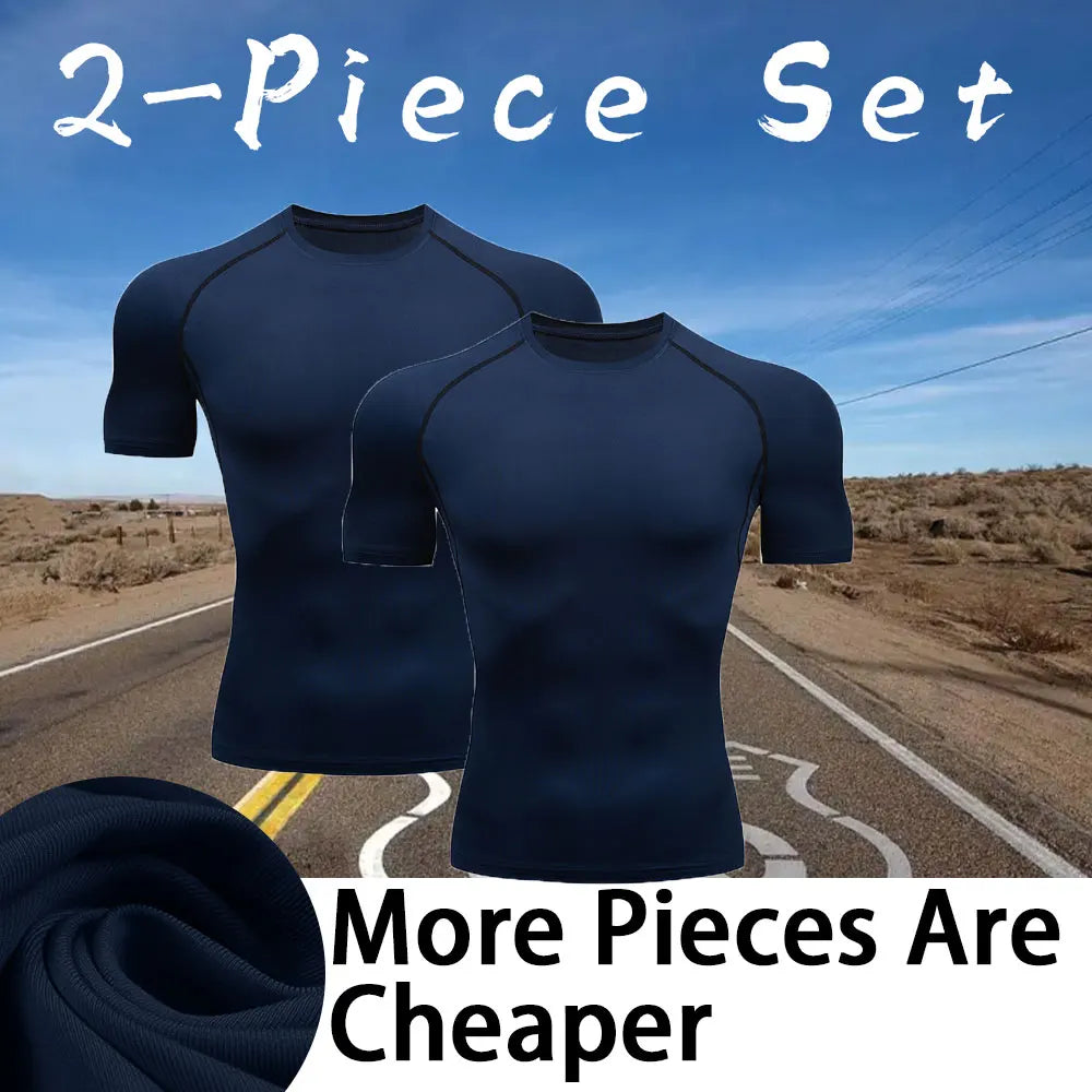 Men's Compression Turtleneck Long Sleeve Shirt - Athletic Gym Base Layer