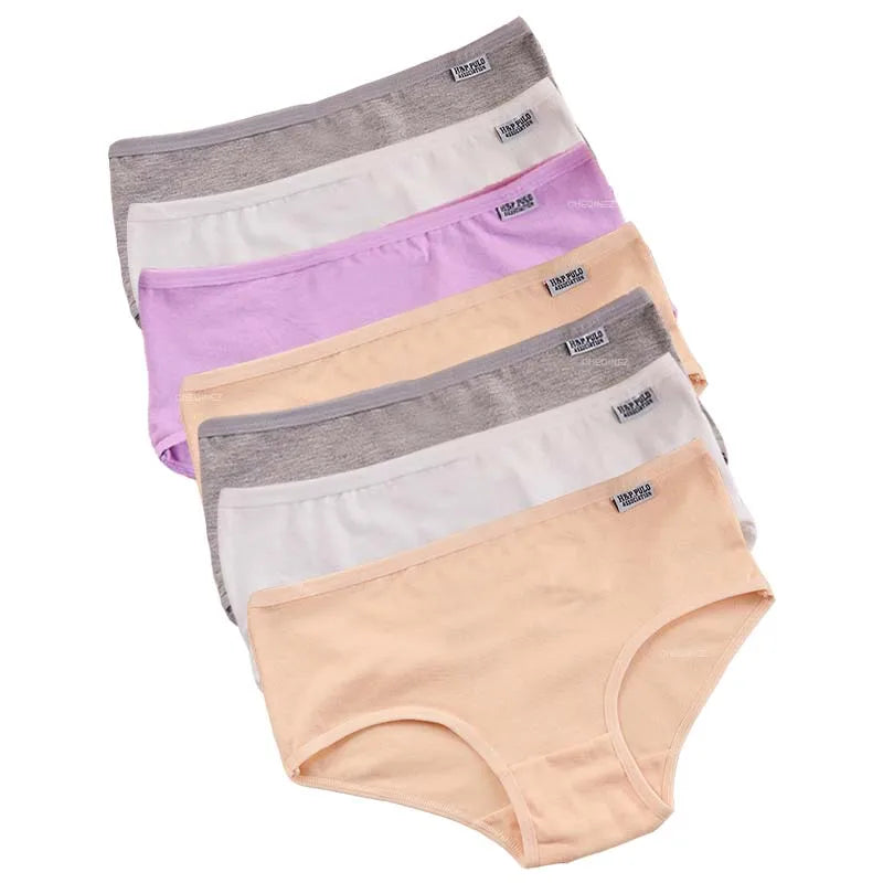 Plus Size Cotton Panties For Women Set Of 7 Comfortable Breathable Briefs M To 4XL