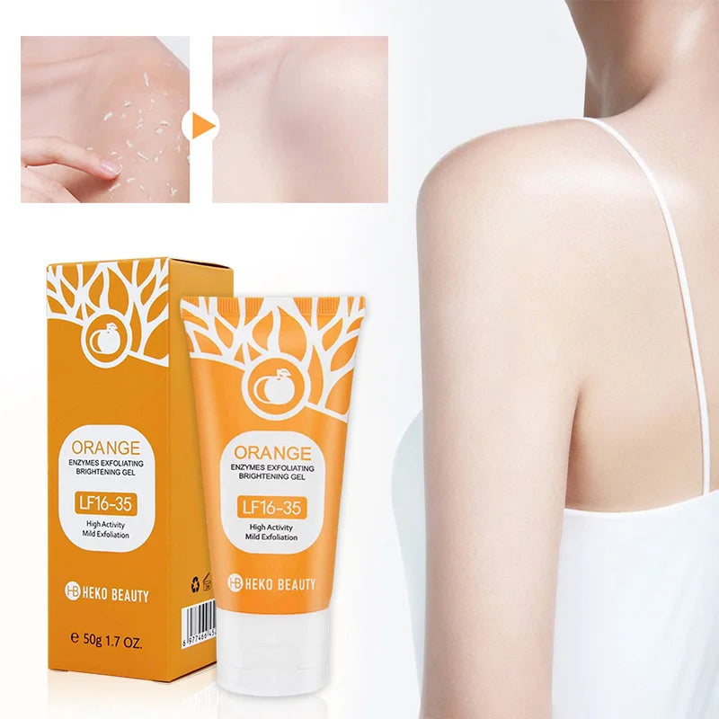 Orange Extract Exfoliating Peeling Gel Niacinamide Vitamin C Gentle Non-irritating Hydrate Nourish Dry Skin Daily Skincare