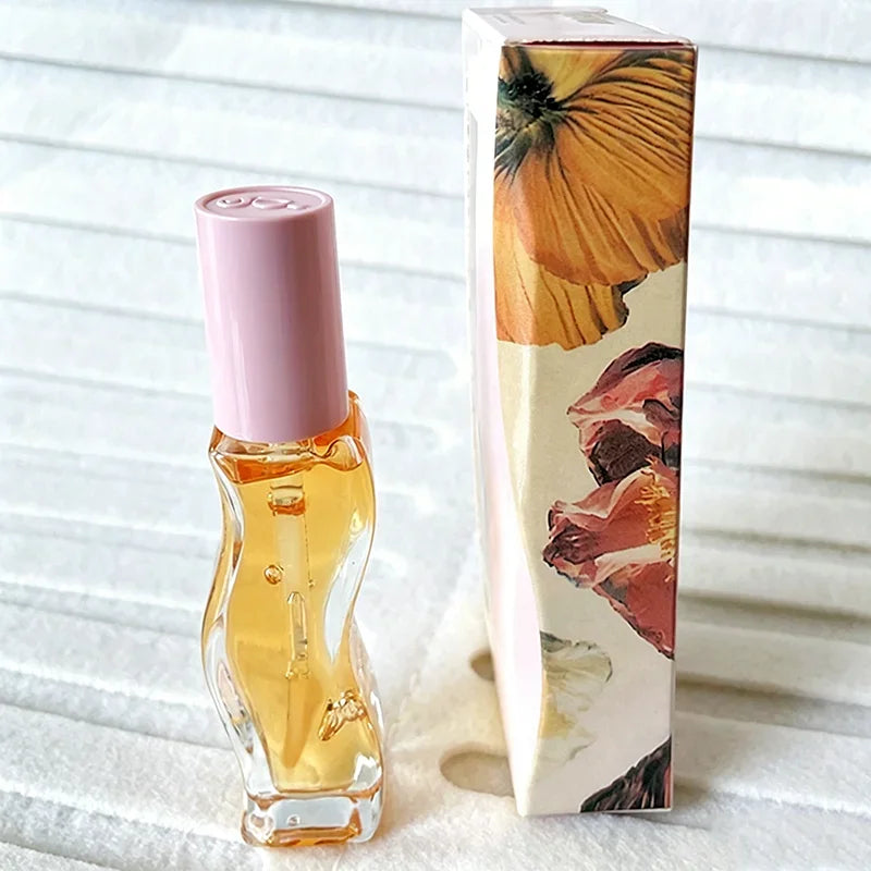 Fashion Dopamine New Summer Long-lasting Moisturizing Lip Oil Gloss Care Lips Plumping Exfoliating Watermelon Milky Mocha Gloss