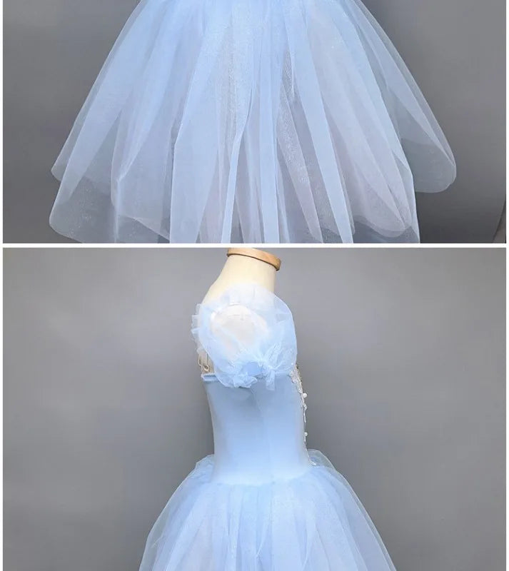 Kids Ballet Tutu Dress for Girls Performance Leotard Stage Costume Dance Wear Party Outfit Princess Fashion Children Clothing