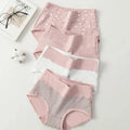 4Pcs Women'S'S Panties High Waist Underwear Fashion Print Girls Briefs Breathable Cotton Panty Plus Size M-5Xl Female Lingerie