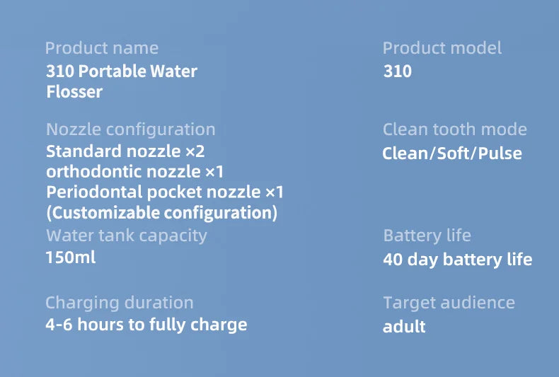 Cepillo de dientes eléctrico portátil con irrigador dental para limpiar los dientes, irrigador bucal doméstico para limpiar los dientes