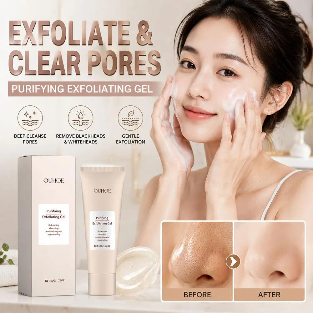 OUHOE Purifying Exfoliating Gel - Pore Refining Face Scrub 50g