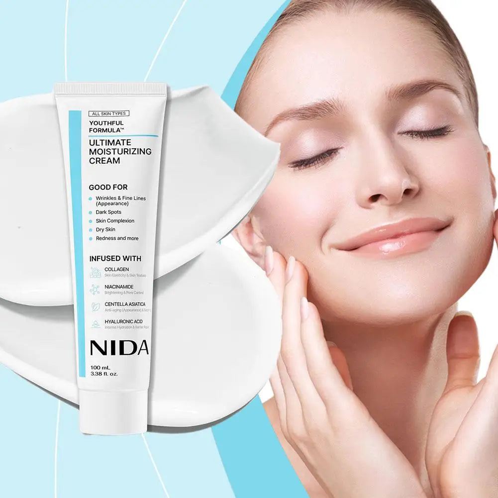 NIDA Moisturizing Face Cream - Multi-Action Rejuvenating 100ml