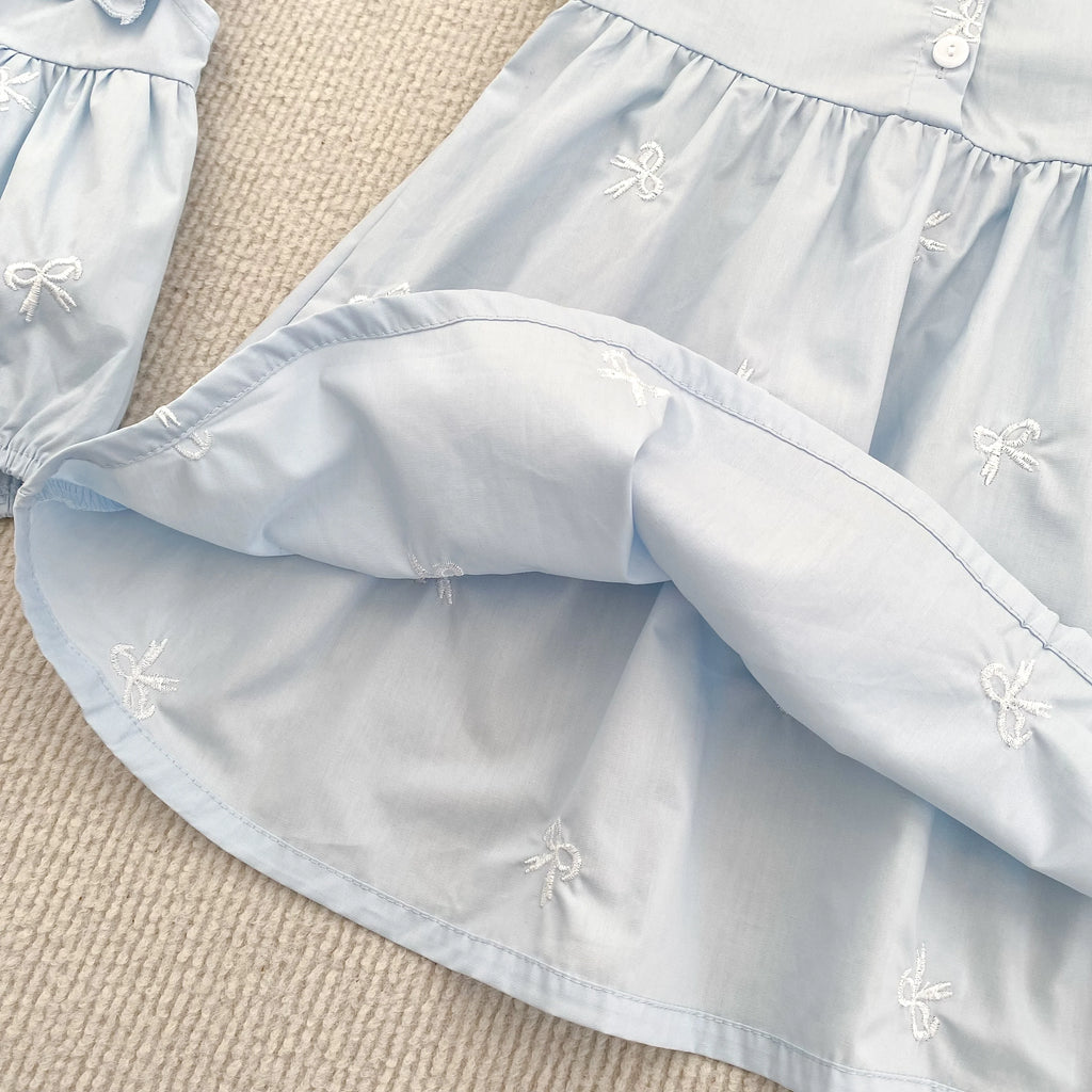1-6Yrs Summer Girls Dress Baby Clothes Fashion Smocking Stitch Girls Dress Puff Sleeve Floral Cotton Baby Girls Princess Dresses