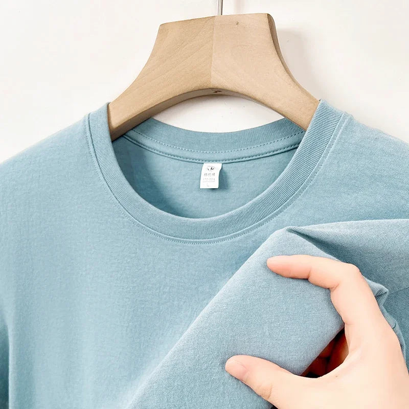 Men's Cotton Casual Short Sleeve T-Shirt - Breathable O-Neck Tee
