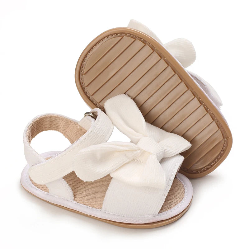 Infant Pre-walker Sandals,Girls Sweet Style Heart Bow Butterfly Decor Sandals,Soft Comfy Multi Color Summer Footwear 0-18 Months