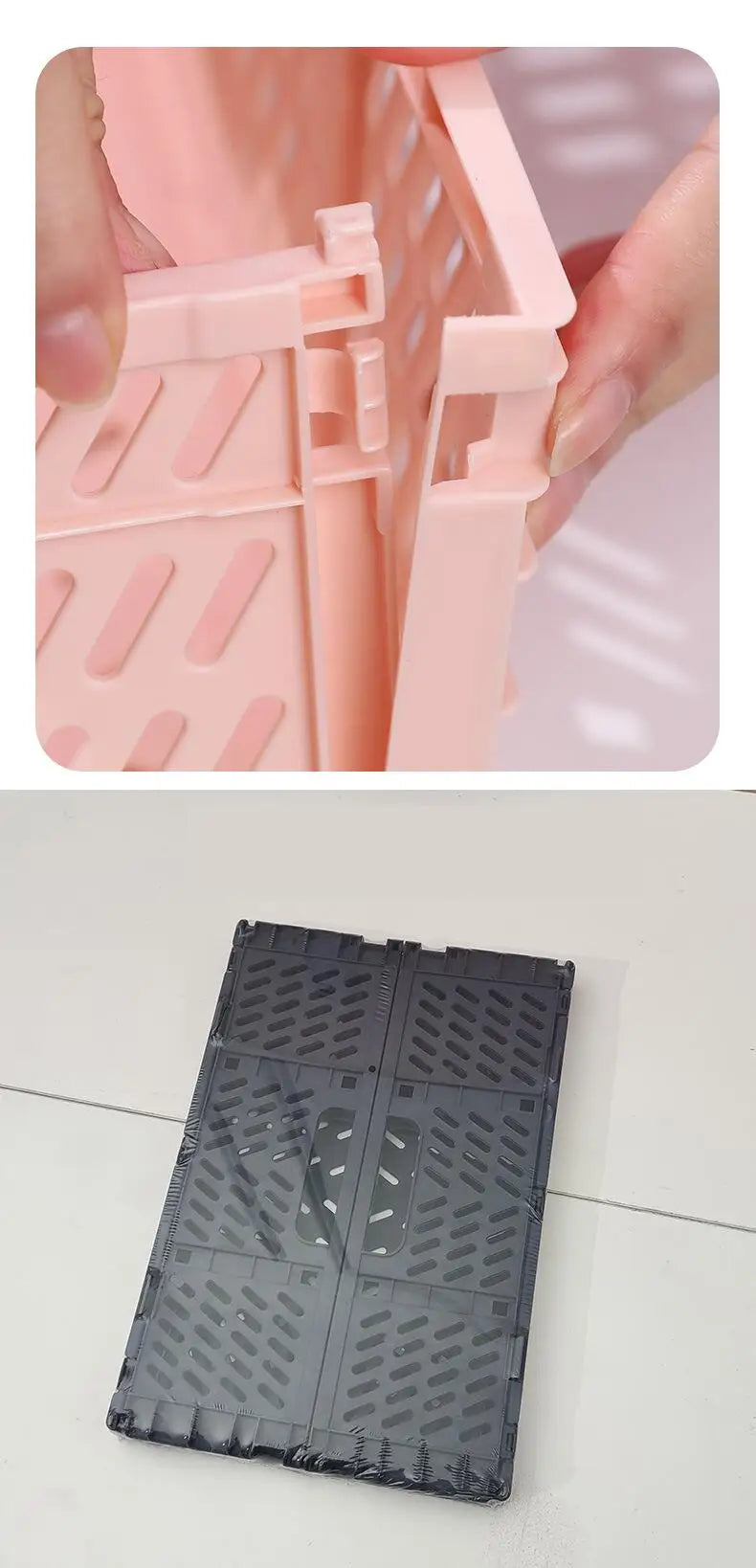 Foldable Storage Basket Wardrobe Organizer Box Kitchen Bathroom Accessories Gadgets For Clothes Toy Spices Condiments Vegetables