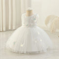 HETISO Butterfly Toddler Baby Dresses Infant Princess Summer Tulle Embroidery Birthday Party Dresses for Kids Girl Gown