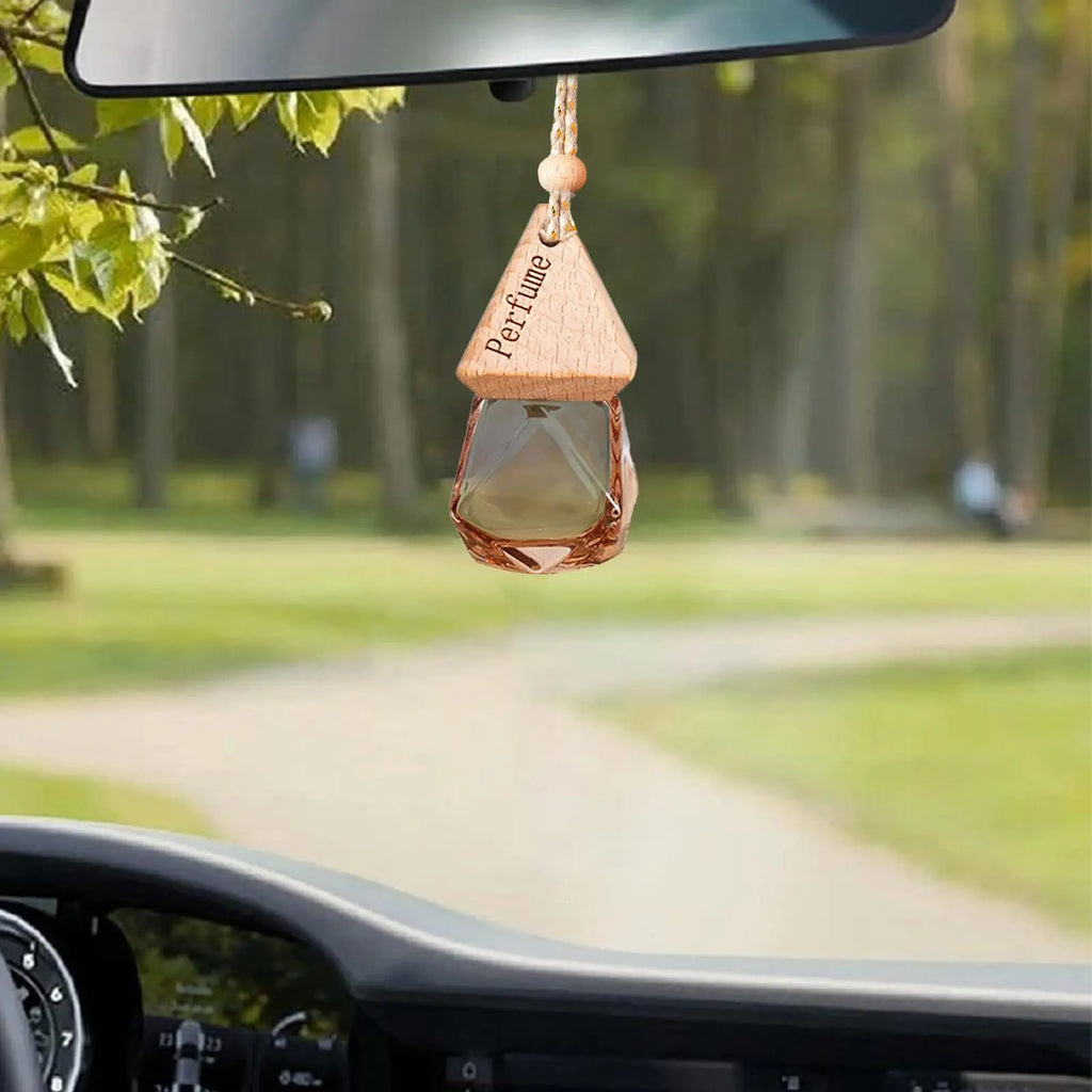 8ml Car Diffuser Bottle Hanging Perfume Fragrance Air Freshener Empty Glass Bottle for Automobiles Essential Oils Diffuser