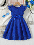 Girls Lace Dress Summer Princess Dresses for Kids Candy Color Teenager Wedding Performance Costume Baby Clothing 1-10T