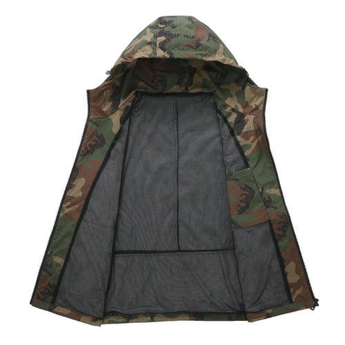 Camouflage Cargo Jacket 12XL Plus Size Windbreaker For Men Outdoor Camouflage Coat