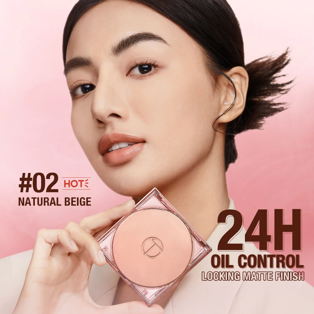 Wholesale O.TWO.O Face Powder 24 Hours Oil-control  Waterproof Matte Face Makeup Cosmetic Setting Compact Powder