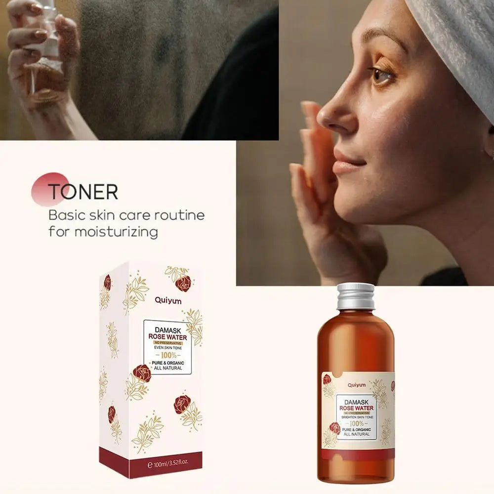 Handaiyan Damask Rose Water Facial Toner - 100ml Natural Hydrosol