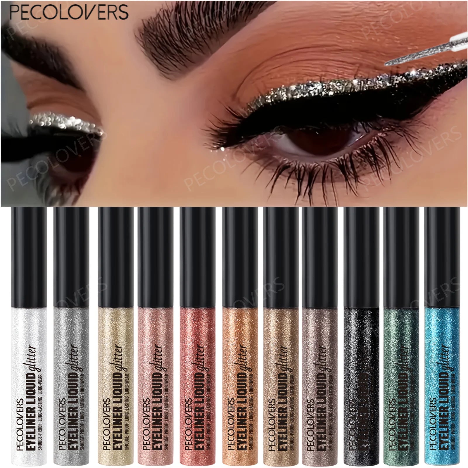 Pearl Diamond Eyeliner Liquid,Sparkling Eye Shadow,Everyday Makeup, Highshine Finish,Waterproof Makeup