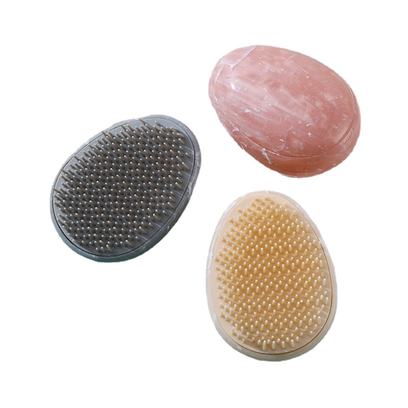 Marbling Egg Shape Glitter Straight Hair Brush Anti-knotting Hair Smoothing Combs Anti Static Massage Hairbrush Tangle Hair Care