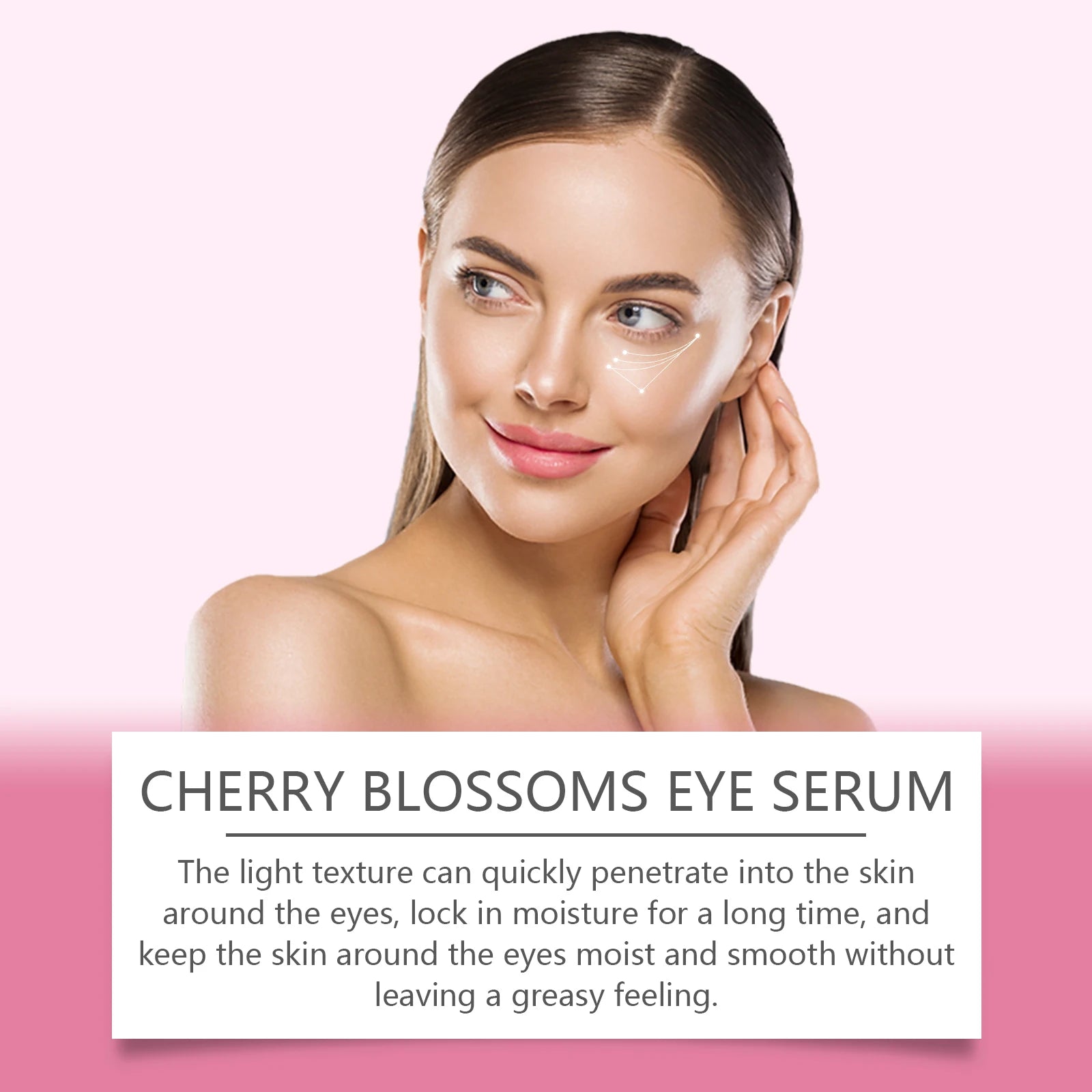 JAYSUING Sakura Eye Serum Anti Dark Circles Puffiness Eye Bag Wrinkle Remover Firming Moisturizing Brightening Eye Lifting Cream