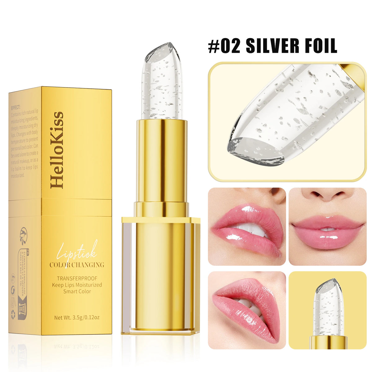 Hello Kiss Temperature Color Changing Flower Jelly Lipstick