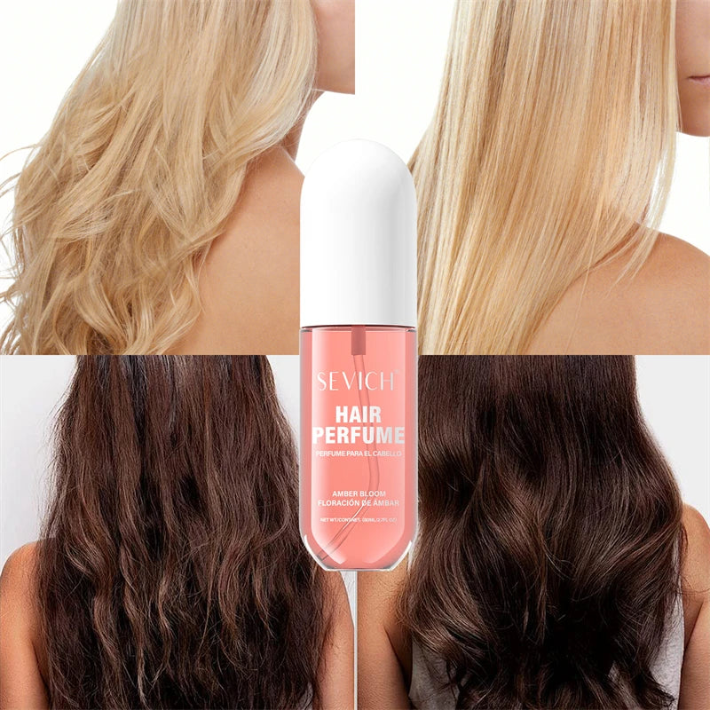 80ml Hair Perfume Long-lasting Natural Fragrance Hair Spray Liquid Plants Extract Moisturizing Hair Care Hair Mist for Men Women