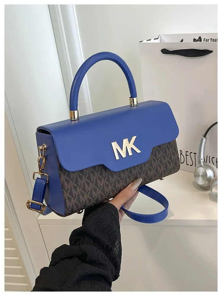 Michael Kors women's fashionable crossbody single shoulder handbag MK classic letter multifunctional small square bag