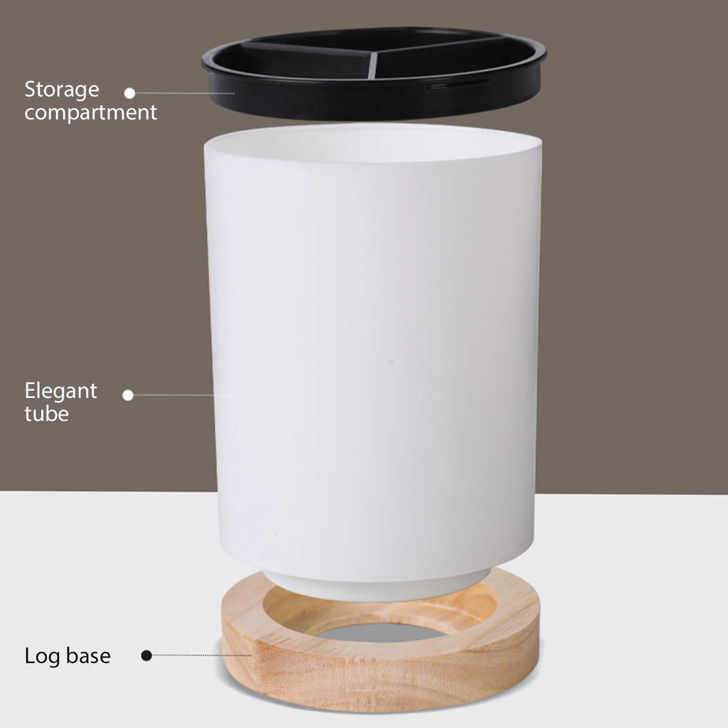 Cubo de almacenamiento de vajilla de cocina, soporte para utensilios, escurridor de cubiertos, estante de almacenamiento de palillos y cucharas de plástico, desmontable con 3 divisiones