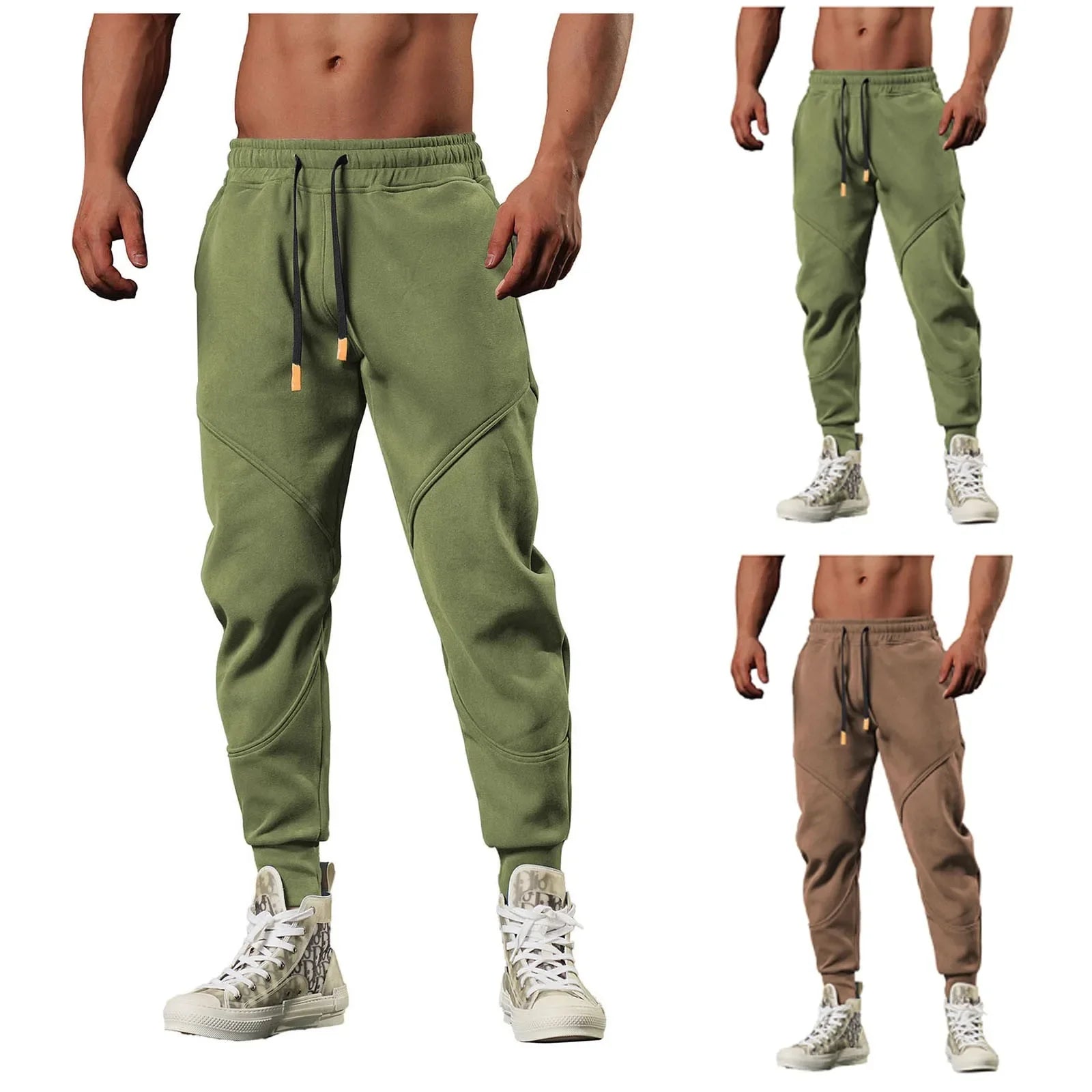Spring Autumn New Men Pants Thick Warm Fleece Tracksuit Sweatpant Korean Fashion Unisex Oversized Street Jogging Trousers