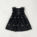 1-6Yrs Summer Girls Dress Baby Clothes Fashion Smocking Stitch Girls Dress Puff Sleeve Floral Cotton Baby Girls Princess Dresses