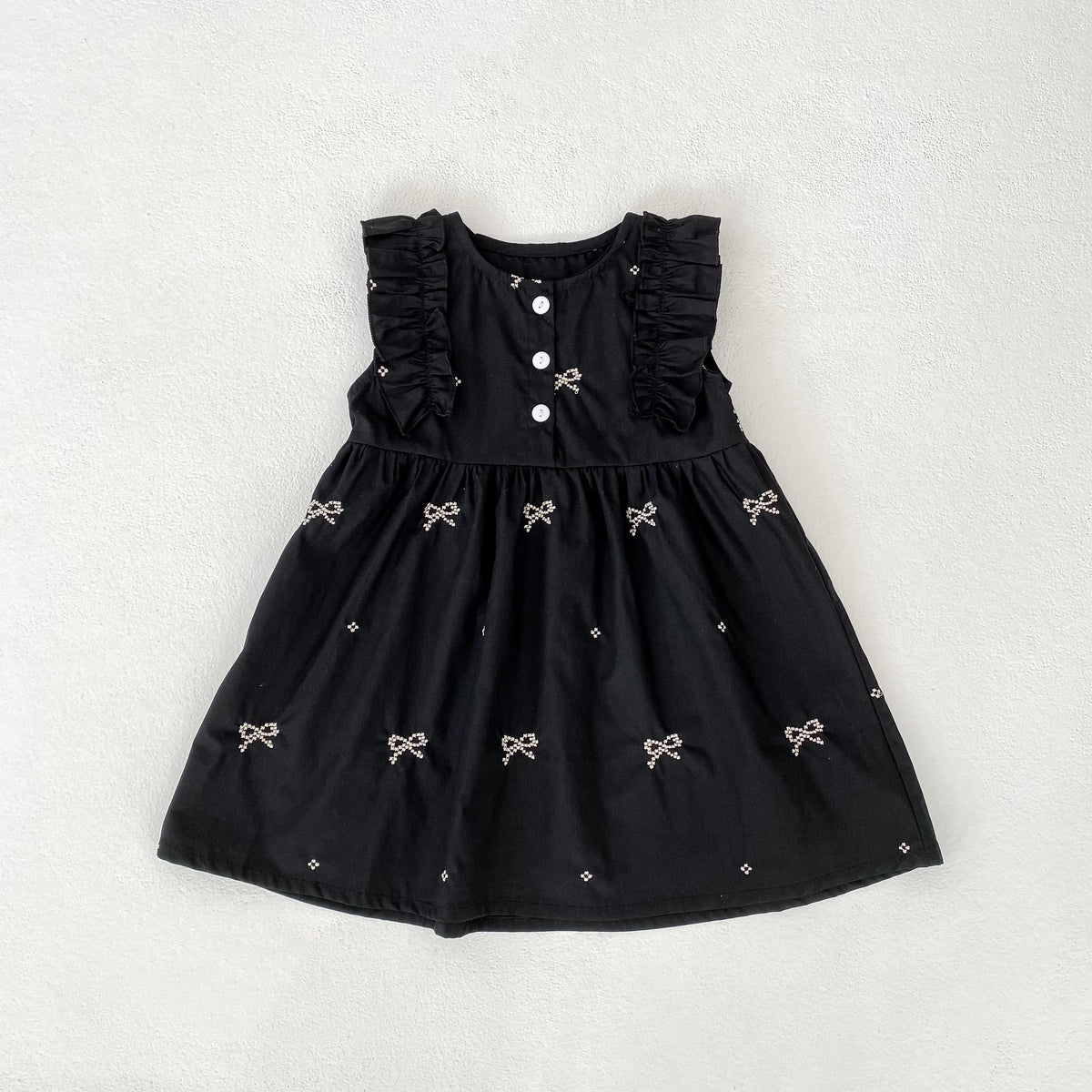 1-6Yrs Summer Girls Dress Baby Clothes Fashion Smocking Stitch Girls Dress Puff Sleeve Floral Cotton Baby Girls Princess Dresses