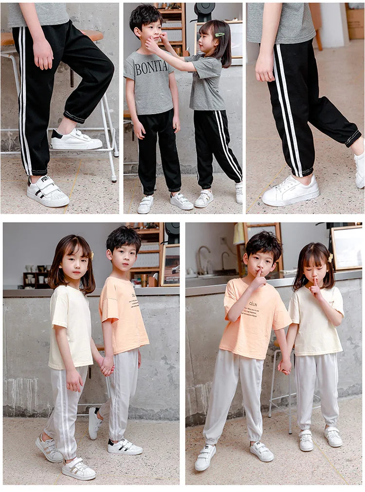 Tinoluling Kids Sport Trousers - Unisex Summer Athletic Pants