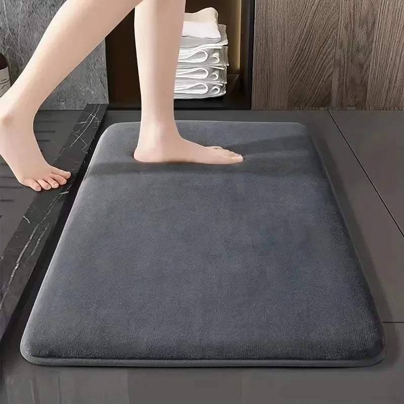 Super Absorbent Coral Velvet Non Slip Bath Floor Door Mat For Bathroom Household Home Decoration