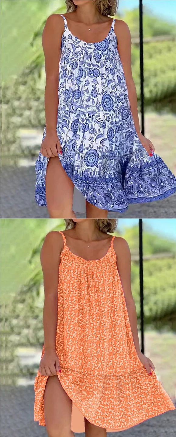 Large Size Floral Print Maxi Dress Elegant Off-Shoulder Gown Floor-Length A-Line Silhouette Polyester Fabric Summer 2026