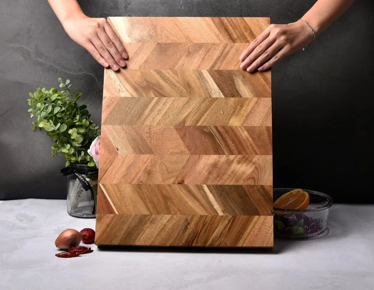 Acacia cutting board,super large cooked food cheese tray, suitable for food,  meat, vegetables and cheese, kitchen accessories