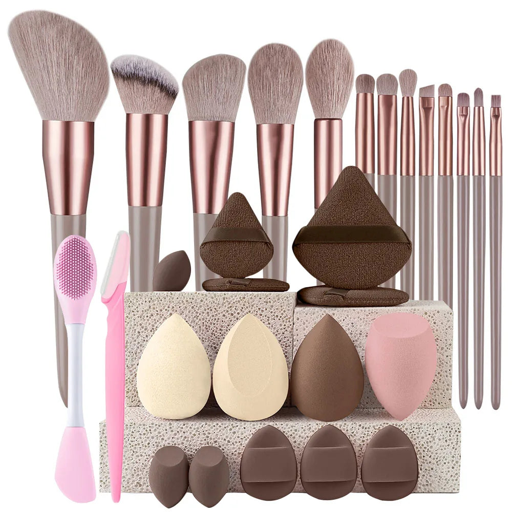 Makeup Brushes 8-29Pcs Makeup Kit Professional Women'S Cosmetic Soft Powder Brush Eyeshadow Foundation Full Set Travel Beauty Tool