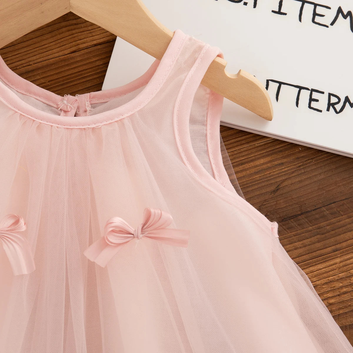 Princess Style Bow Chiffon Baby Girl Dress, Summer New Children'S Sleeveless Clothes For Birthday Parties (9 Months -4 Years)