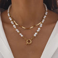 Elegant Irregular Pearl Multi-Layer Necklace Heart Pendant Choker Necklace For Girls Jewelry Trend Vacation Wedding Gifts X0286