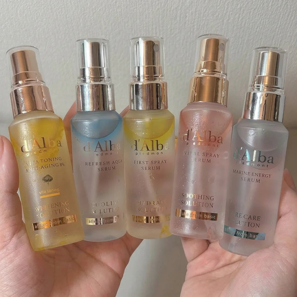 Dalba White Truffle Essence Spray Hydrates Moisturizes Relieves Dryness Soothes Redness and Sensitivity Firms and Brightens Skin