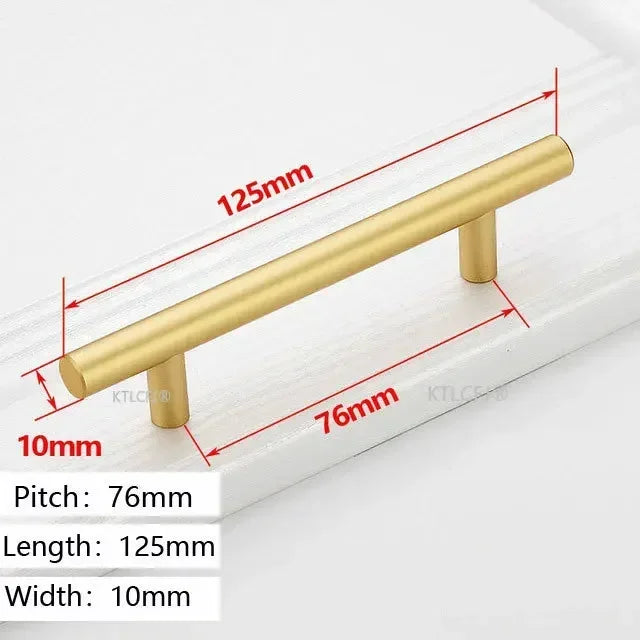 Tirador de armario de cocina cuadrado tipo U dorado, manija de cajón, herraje para puerta de armario, tirador de casa de aluminio de moda europea