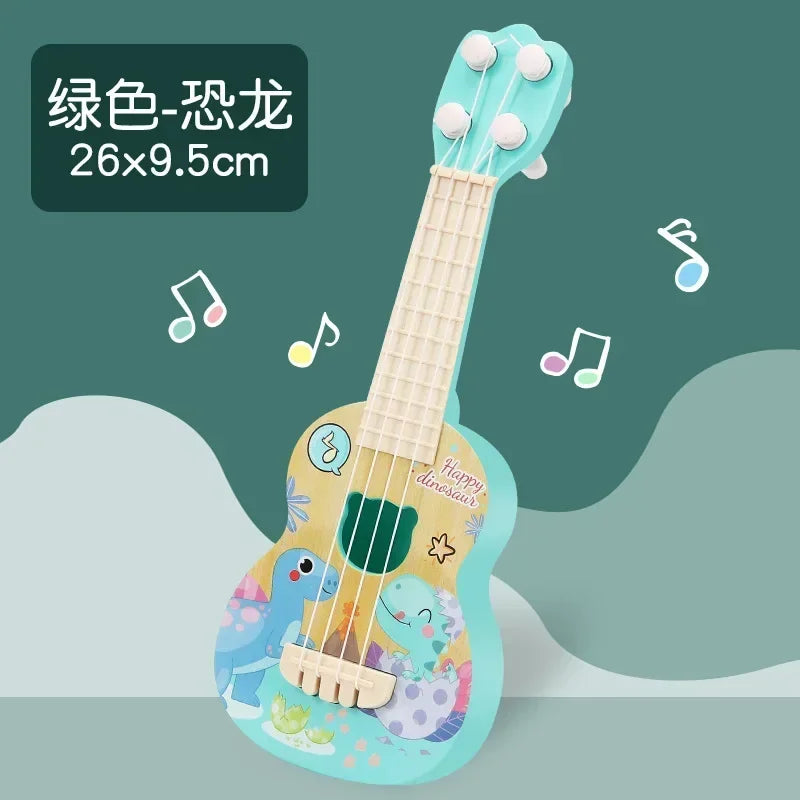 Mini Guitar Instrument Can Play Music Simulation Toy Ukulele Kids Guitar Toy Girl Boy Beginners Birthday Gift