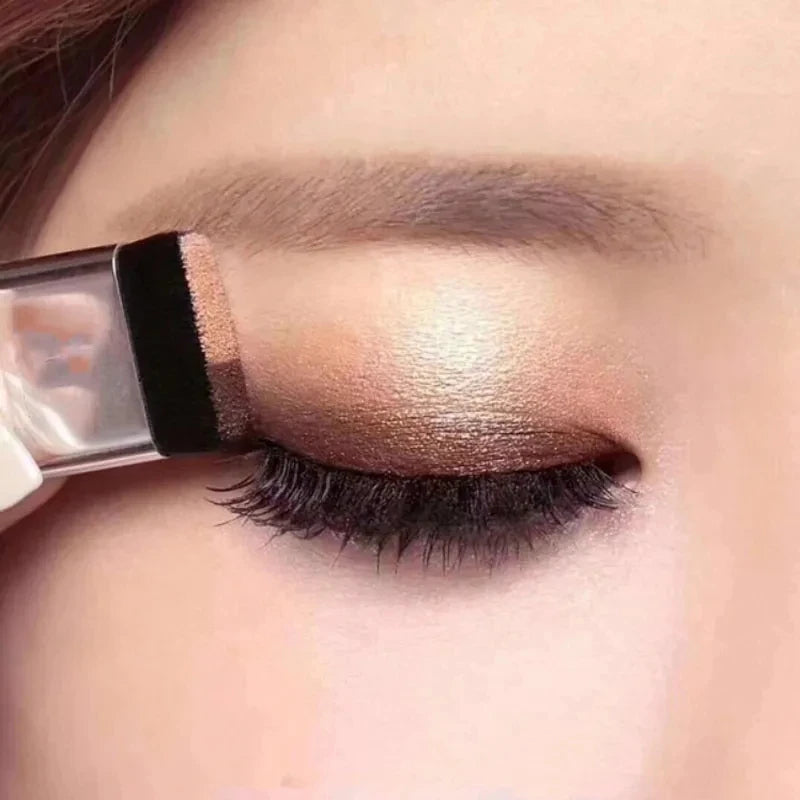 Two-Color Matte Eye Shadow Double Small Box Lazy Eye Shadow Easy To Carry Eyeshadow Tray Professional Women'S'S Cosmetics