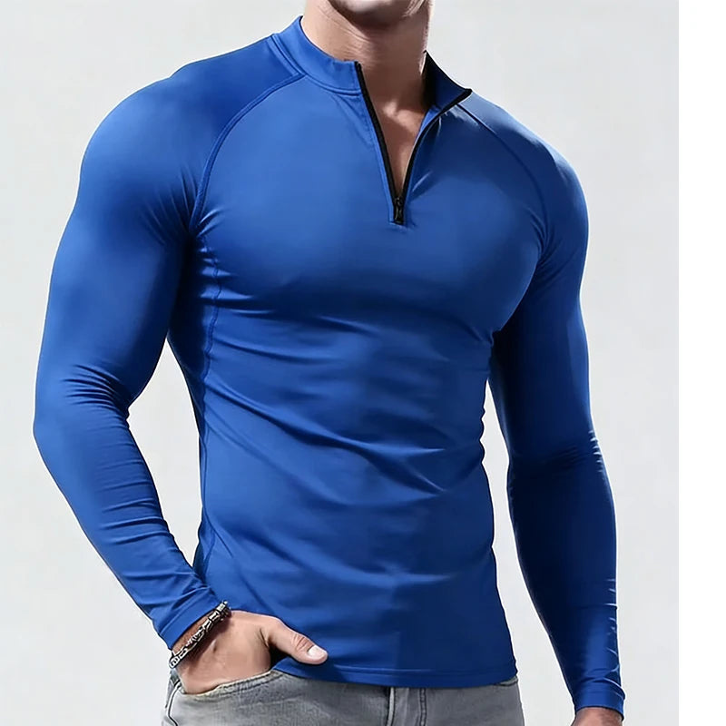 Long Sleeve T Shirt Men Compression Sportswear Male Tshirt Elastic Skinny Tops Tee Gyms Fitness T-shirt Casual T Shirt For Men