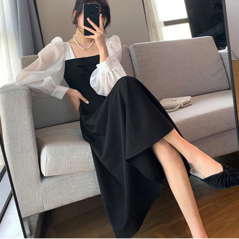 Women's Elegant Chiffon A-Line Dress