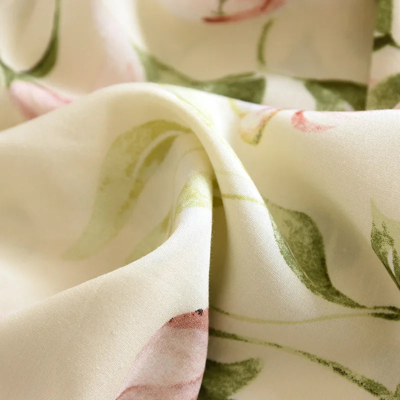 Cloud Cotton Story Women's Floral Pajama Pants - 100% Viscose Loose
