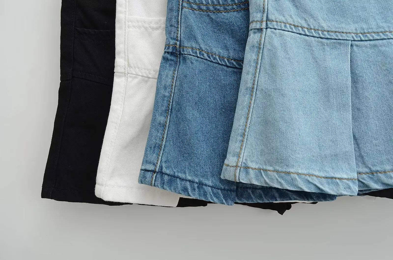 4 colors 2025 Y2K Low Waist Pleated Mini Skirt American Retro Women Package Hips Ruffles Short Skater Skirts With Shorts lining